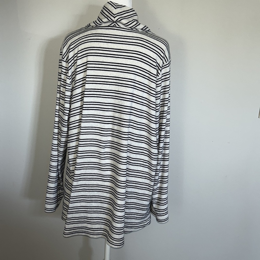 T by Talbots Striped Cowl Neck Top Size 2X - Picture 7 of 10